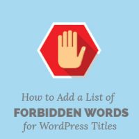 لیست کلمات ممنوعه وردپرس برای عنوان نوشته ها